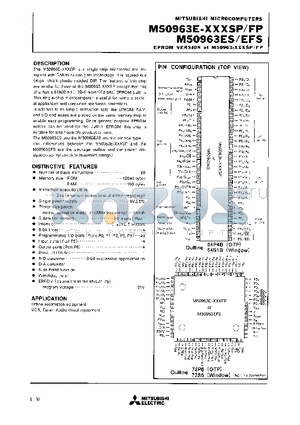 M50963E-XXXFP datasheet - EPROM VERSION