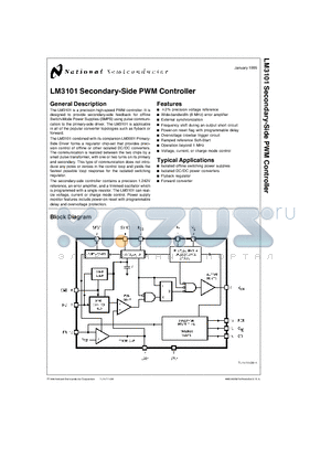 LM3101M datasheet - Secondary-Side PWM Controller