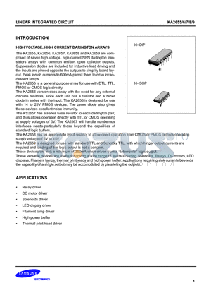 KA2656 datasheet - LINEAR INTEGRATED CIRCUIT