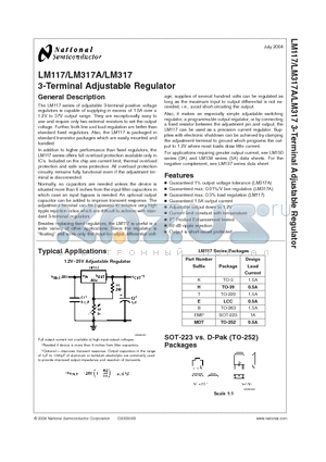 LM317EMP datasheet - 3-Terminal Adjustable Regulator