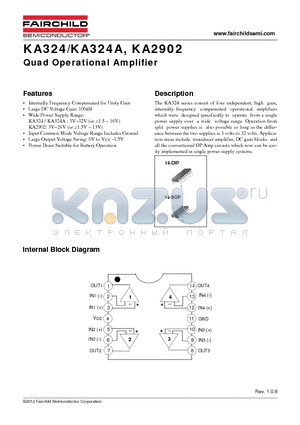 KA324_12 datasheet - Quad Operational Amplifier