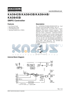 KA3842B datasheet - SMPS Controller