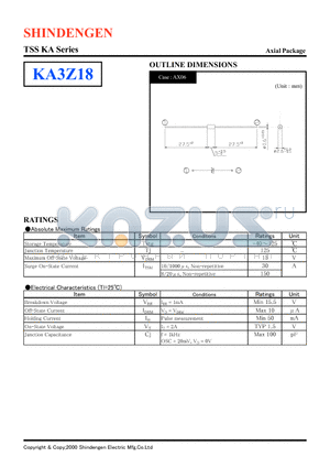 KA3Z18 datasheet - TSS KA Series