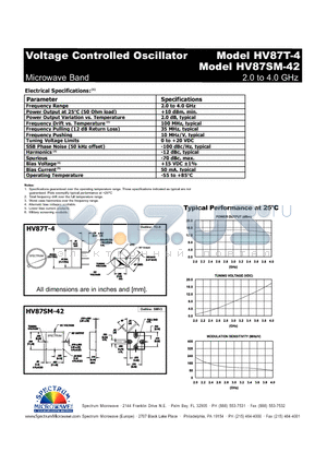 HV87T-4 datasheet - Voltage Controlled Oscillator