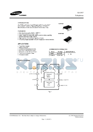 KA567 datasheet - INTRODUCTION