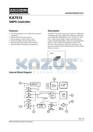KA7515 datasheet - SMPS Controller