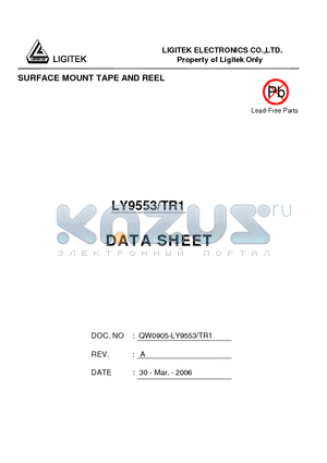 LY9553-TR1 datasheet - SURFACE MOUNT TAPE AND REEL