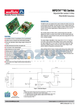 MPDTH05060WAH datasheet - Adjustable Non-isolated 10-Amp POLA DC/DC Converters