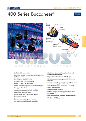 PX0410/02P/5055 datasheet - 400 Series Buccaneer^