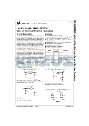 LM340T-12 datasheet - Series 3-Terminal Positive Regulators