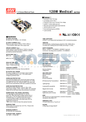 MPQ-120D datasheet - 1~4 Output Medical Type