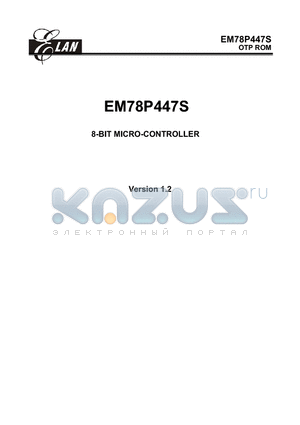 EM78P447SAM datasheet - 8-BIT MICRO-CONTROLLER