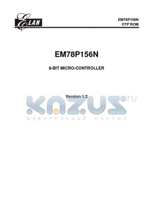EM78P156N datasheet - 8-BIT MICRO-CONTROLLER