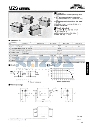 MZS1206-33 datasheet - Equipment Designed to Conform EMI Regulations Such As VCCI,CISPR,FCC,VDE,etc