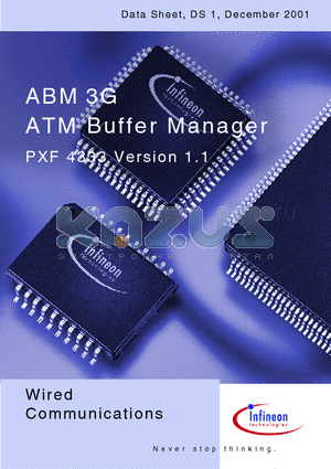 PXF4333 datasheet - ABM 3G ATM Buf fer Manager