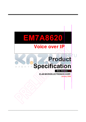EM7A8620 datasheet - Voice over IP