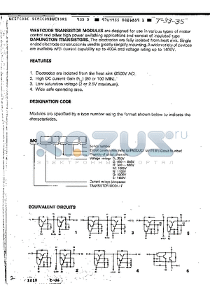 MG25G2YL1 datasheet - TRANSISTOR MODULES