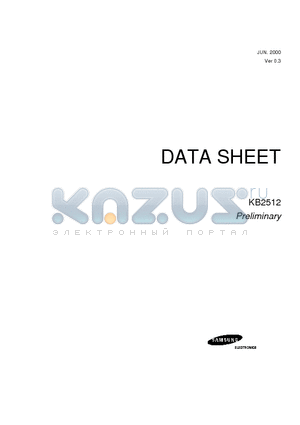 KB2512 datasheet - DEFLECTION PROCESSOR FOR MULTISYNC MONITORS