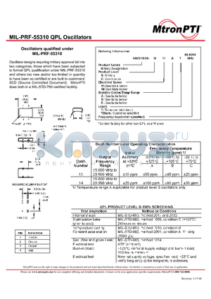 M55310/30-B11B datasheet - QPL Oscillators