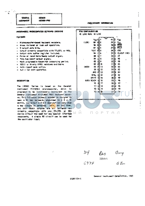 KB3600 datasheet - KB3600