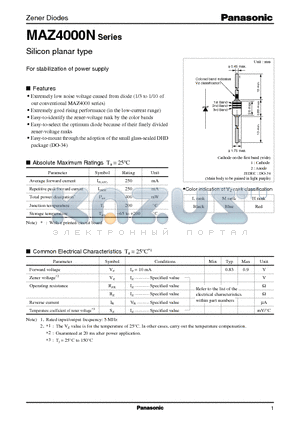 MAZ4051N-L datasheet - Silicon planar type