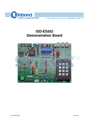 ISD5008 datasheet - Demonstration Board