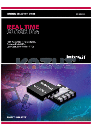 ISL12022M-R5421 datasheet - High-Accuracy RTC Modules, Feature-Rich RTCs