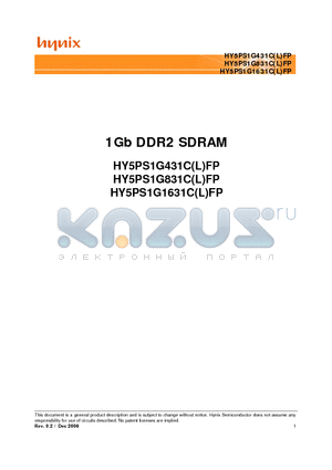 HY5PS1G831CFP-C4 datasheet - 1Gb DDR2 SDRAM