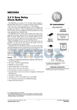 NB2309AI1DR2G datasheet - 3.3 V Zero Delay Clock Buffer