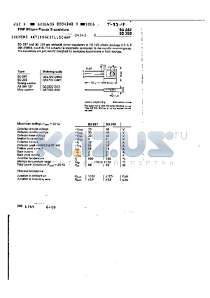 Q62702-D901 datasheet - PNP SILICON PLANAR TRANSISTORS