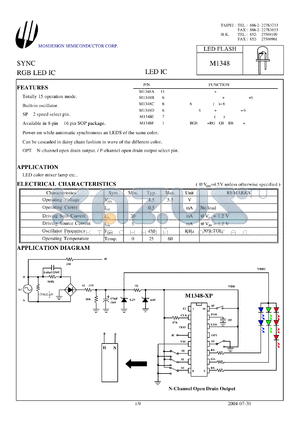 M1348 datasheet - SYNC RGB LED IC