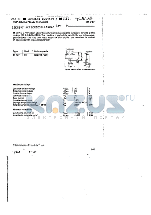 Q62702-F553 datasheet - PNP SILICON PLANAR TRANSISTOR