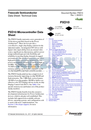 MPXD1010VLQ64 datasheet - PXD10 Microcontroller