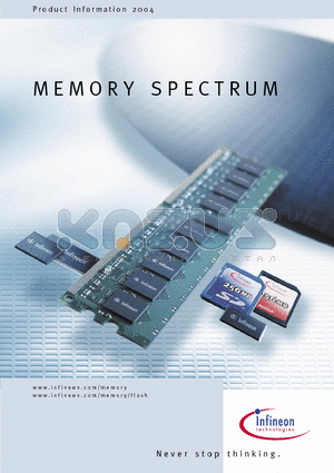 HYB18D128160TGL-5 datasheet - MEMORY SPECTRUM
