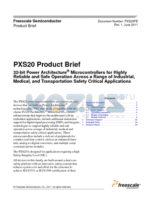 MPXN2005VMM120R datasheet - 32-bit Power Architecture^ Microcontrollers for Highly Reliable