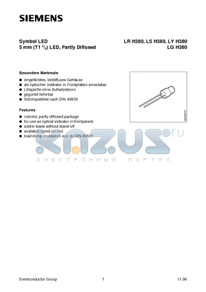 Q62703-Q1479 datasheet - Symbol LED 5 mm T1 3/4 LED, Partly Diffused