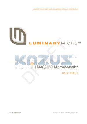 LM3S6950-IQC20-A1T datasheet - Microcontroller