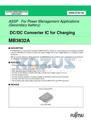 MB3832A_03 datasheet - DC/DC Converter IC for Charging