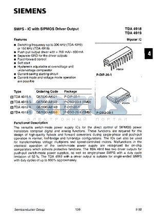 Q67000-A8142 datasheet - SMPS - IC with SIPMOS Driver Output