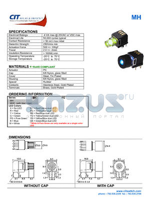 MHCR datasheet - CIT SWITCH