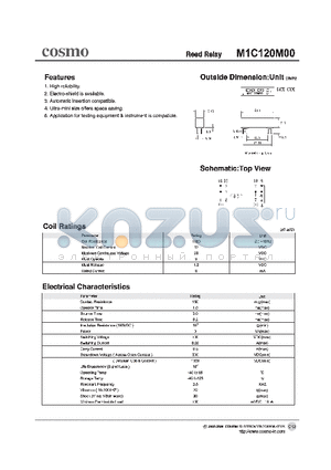 M1C120M00 datasheet - REED RELAY