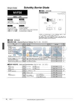 M1FS6_10 datasheet - Schottky Barrier Diode