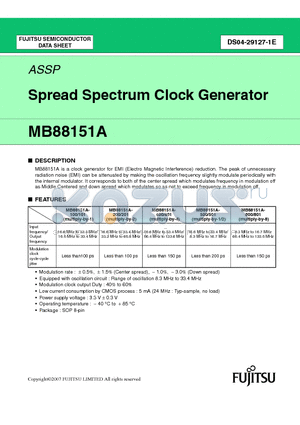 MB88151APNF-G-100-JNEFE1 datasheet - Spread Spectrum Clock Generator