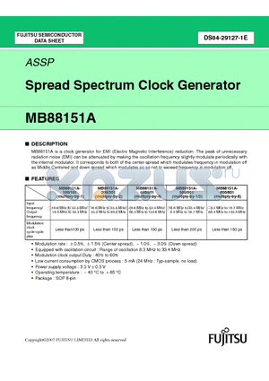 MB88151APNF-G-200-JNEFE1 datasheet - Spread Spectrum Clock Generator