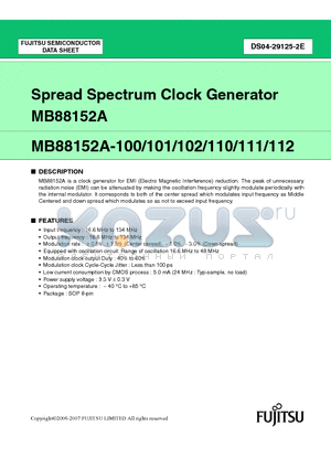 MB88152A-111 datasheet - Spread Spectrum Clock Generator