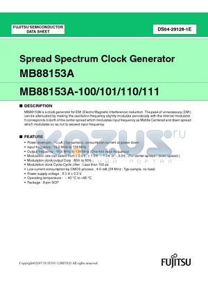 MB88153A-101 datasheet - Spread Spectrum Clock Generator