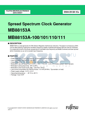 MB88153APNF-G-110-JNEFE1 datasheet - Spread Spectrum Clock Generator