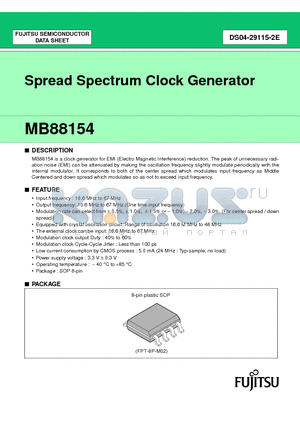 MB88154-112 datasheet - Spread Spectrum Clock Generator