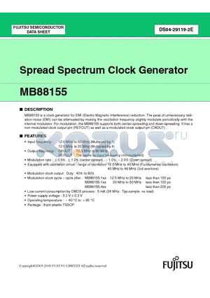 MB88155-111 datasheet - Spread Spectrum Clock Generator