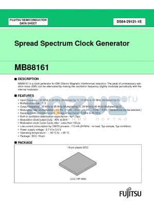 MB88161PVB-G-EFE1 datasheet - Spread Spectrum Clock Generator